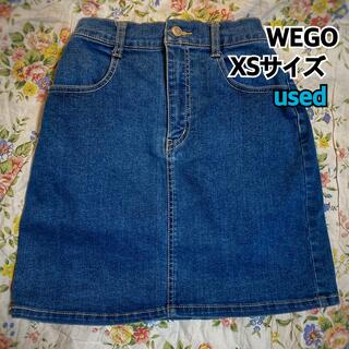 ウィゴー(WEGO)のウィゴー　デニムタイトスカート デニムスカート　XSサイズ(ミニスカート)