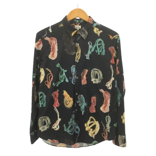 希少柄 ポールスミス Paul Smith 長袖シャツ L コットン 総柄③ メンズ ...