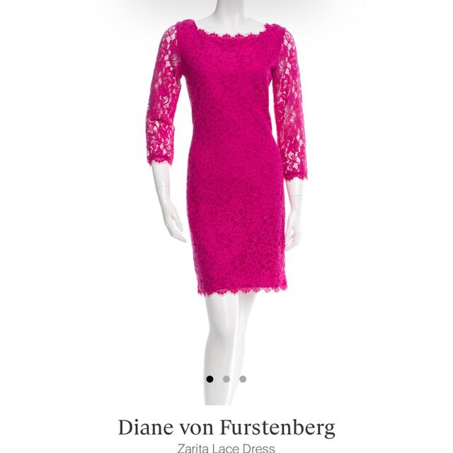 DIANE von FURSTENBERG(ダイアンフォンファステンバーグ)の10月上旬までダイアンフォンファステンバーグ Zarita レース ワンピース レディースのワンピース(ミニワンピース)の商品写真