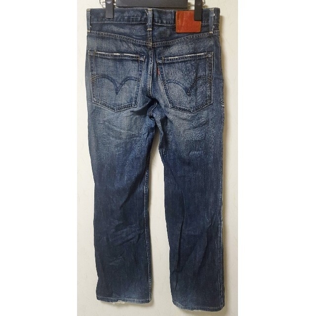 Levi's 502 リーバイス デニム ユーズド加工 濃紺 牛革パッチ W30