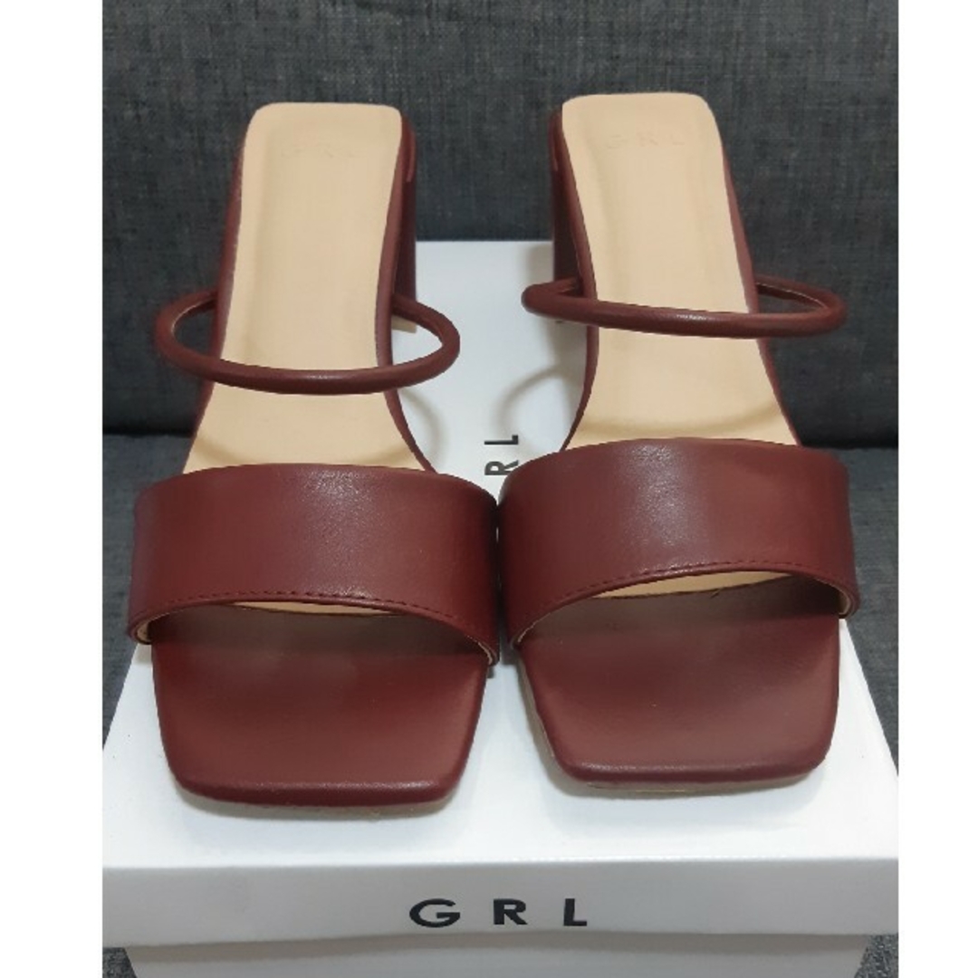 GRL(グレイル)のスクエアトゥストラップサンダル レディースの靴/シューズ(サンダル)の商品写真