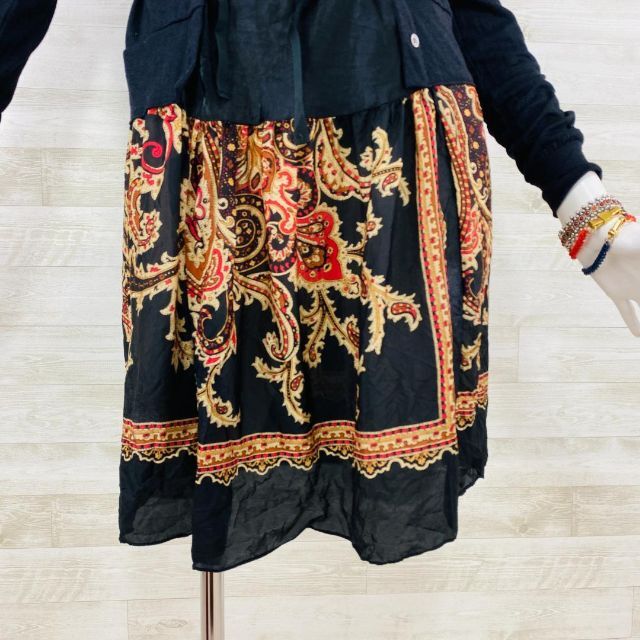 sacai サカイ スター 星 レッド チェック 異素材-
