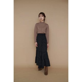 アニュアンス(ánuans)のL'Or Jacquard Wrap Skirt(ロングスカート)