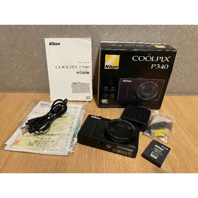 ニコン NIKON COOLPIX P340 元箱 付属品付