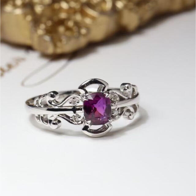売り切れ必至! サファイア 非加熱ピンク 天然 f k18 リング0.54ct ...