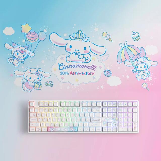 Akko シナモロール 20周年限定メカニカルキーボード 新品未使用 Akko シナモロール 20周年限定メカニカルキーボード 新品未使用