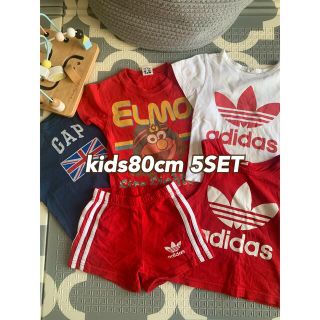 アディダス(adidas)のキッズ服半袖5点セット(Tシャツ/カットソー)