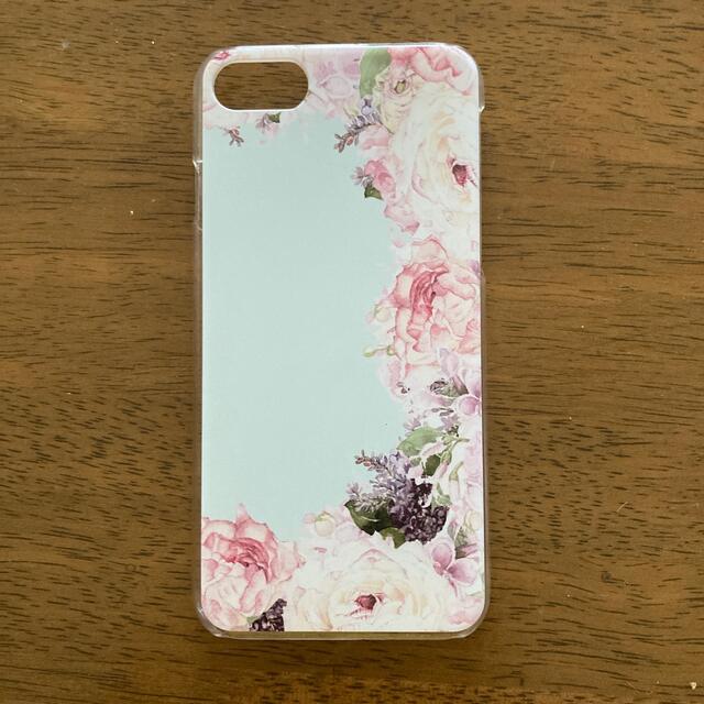 スマホカバー　iPhone SEⅡ 花柄　プラスチック製　美品 スマホ/家電/カメラのスマホアクセサリー(iPhoneケース)の商品写真