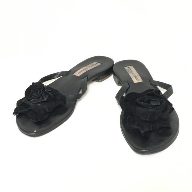 マノロブラニク ビーチサンダル 36 黒 靴 シューズ | ltgindraprastha