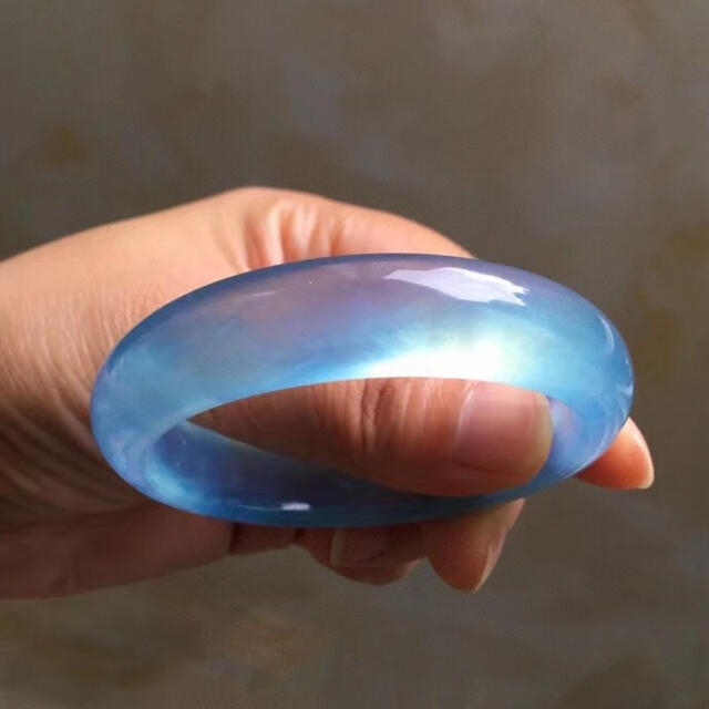 ⭐︎【天然】アクアマリン バングル 56mm-