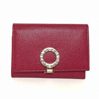 ブルガリ(BVLGARI)のブルガリ 名刺入れ ブルガリ レッド レザー(名刺入れ/定期入れ)