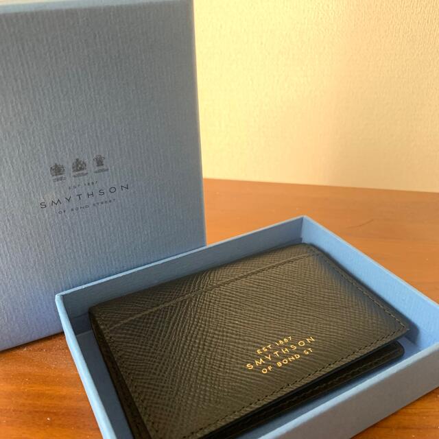 Smythson Flat Card Holder in Panama