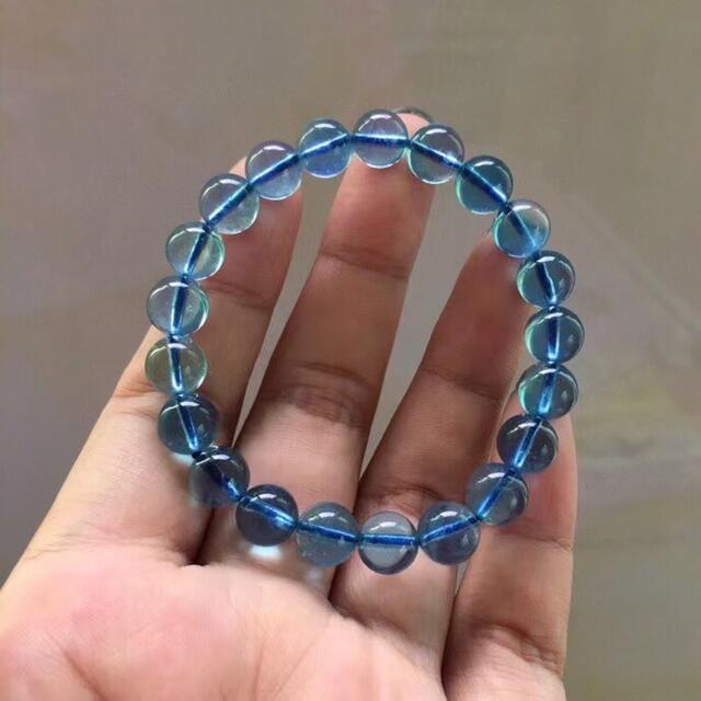 ⭐︎【天然】アクアマリン ブレスレット 9.5mm