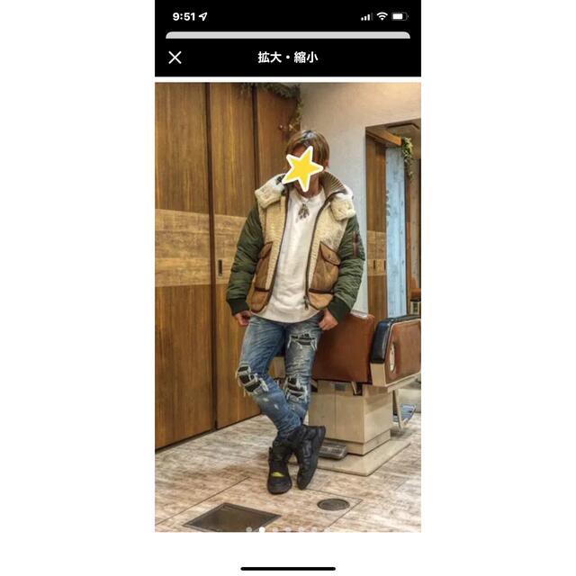MONCLER 定価84万 モンクレール デラグランジ ダウン レザー ムートン