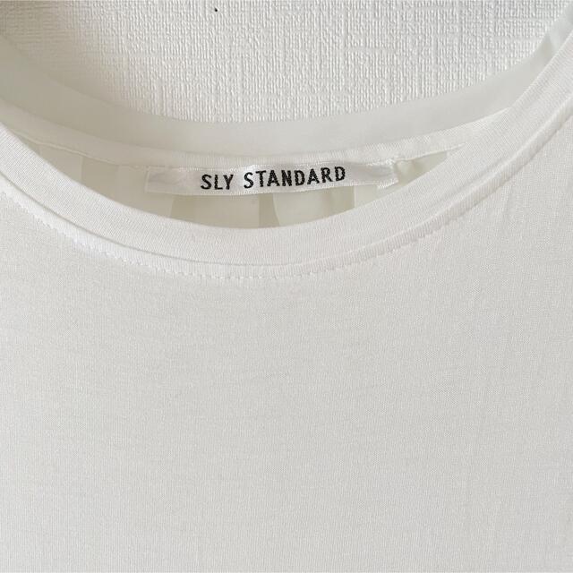ZARA(ザラ)の【送料込み】美品SLY STANDARDバックシアープリーツTシャツ レディースのトップス(Tシャツ(半袖/袖なし))の商品写真