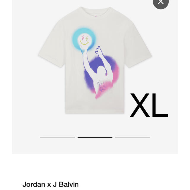 ジョーダン J バルヴィン メンズ Tシャツ ホワイト jordan2 XLXL状態