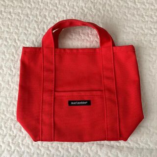 マリメッコ(marimekko)のマリメッコ ミニ ペルスカッシ トートバッグ レッド(トートバッグ)