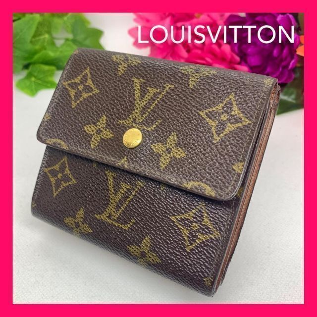 LOUIS VUITTON(ルイヴィトン)の217 ルイヴィトン ポルトモネ カルトクレディ ダブルフラップ モノグラム レディースのファッション小物(財布)の商品写真