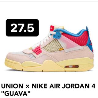 ナイキ(NIKE)のUNION × NIKE AIR JORDAN 4 "GUAVA"(スニーカー)