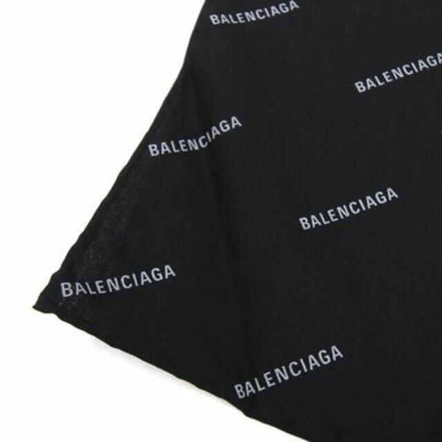 新作 Balenciaga バレンシアガ スカーフ ブラック コットン 中古 正方形の通販 by 夢市場プレミア ラクマ店｜バレンシアガならラクマ 