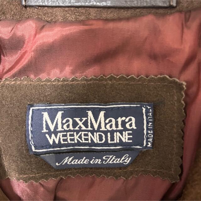 本革 Max Mara マックスマーラ レザー トレンチコート-