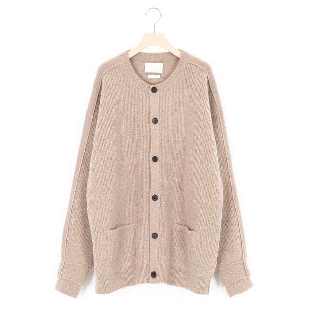 YOKE ALPACAWOOL RIB CREWNECK CARDIGAN 2メンズ