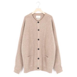 シュタイン(stein)のYOKE ALPACAWOOL RIB CREWNECK CARDIGAN 2(カーディガン)