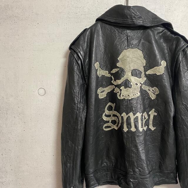SMET/スメット エドハーディ ライダース 革ジャン メンズS - レザー