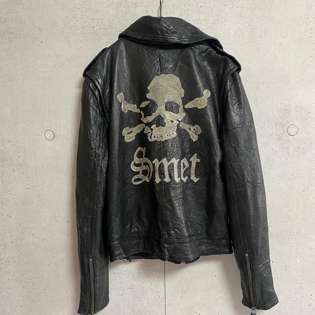 SMET/スメット エドハーディ ライダース 革ジャン メンズS - レザー