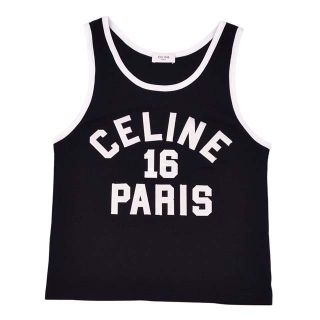 celine - セリーヌ タンクトップ 2022SS 16 ロゴ ノースリーブ