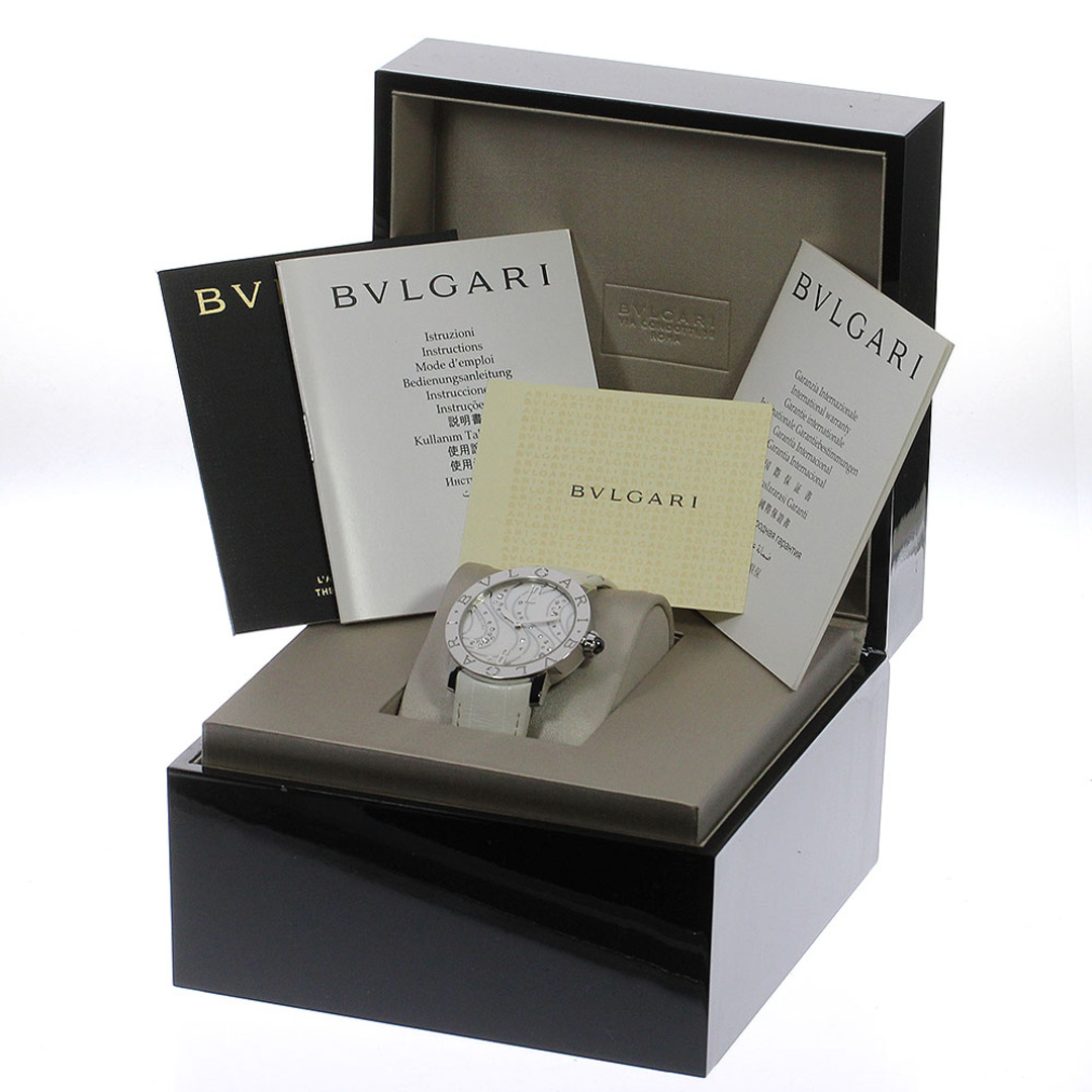 ★内箱・保証書付き【BVLGARI】ブルガリ ブルガリブルガリ ダイヤ BBL37S 自動巻き ボーイズ_705646【ev20】