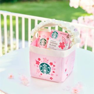 スターバックスコーヒー(Starbucks Coffee)の【新品未使用】スタバフリルキューブバッグ(ハンドバッグ)