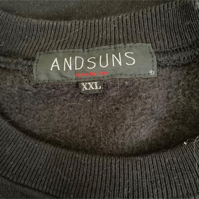 ANDSUNS(アンドサンズ)のANDSUNS 裏起毛トレーナー メンズのトップス(スウェット)の商品写真