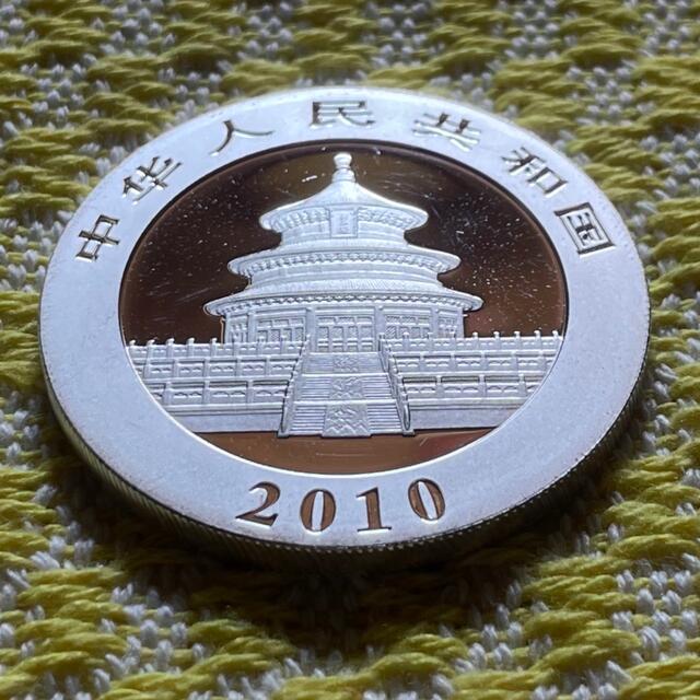 中華人民共和国　2010年 パンダ銀貨 10元 1オンス