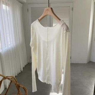 willfully shear cut 2way mellow tops (カットソー(長袖/七分))