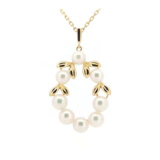 ミキモト(MIKIMOTO)のミキモト パール ネックレス K18YG(18金 イエローゴールド)(ネックレス)