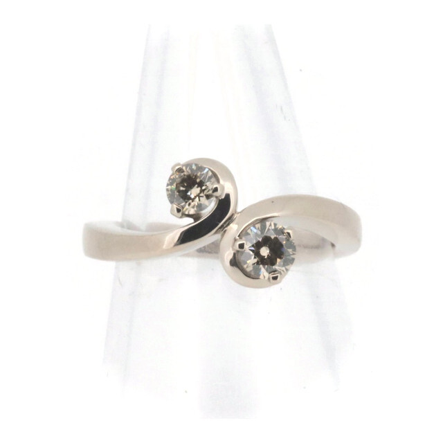 カシケイ フロート ダイヤモンド リング 指輪 6号 0.35ct K18BG(18金 ブラウンゴールド) レディースのアクセサリー(リング(指輪))の商品写真