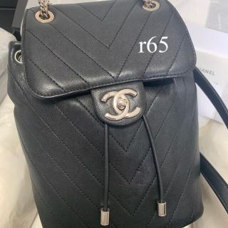 CHANEL バックパック　Vステッチ　シェブロン