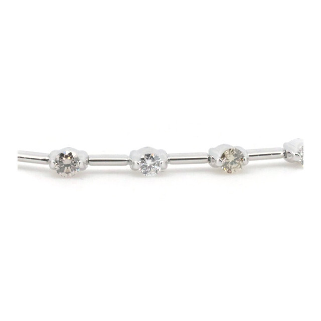 デビアス ライン DeBeers LINE ダイヤモンド ブレスレット 1.25ct K18WG(18金 ホワイトゴールド)