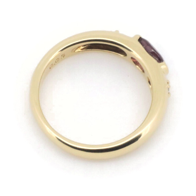 タサキ 色石 ダイヤモンド リング 指輪 0.03ct 9号 K18YG(18金 イエローゴールド)約W0×H03cmアーム幅
