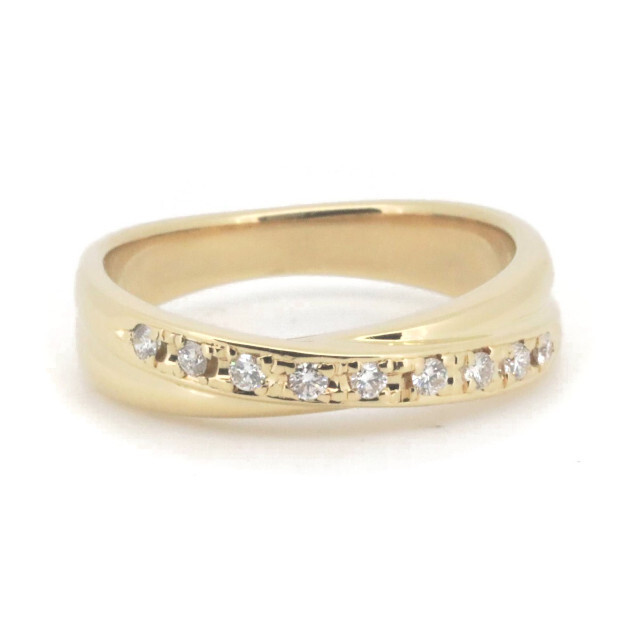 TASAKI(タサキ)のタサキ ダイヤモンド リング 指輪 10号 0.12ct K18YG(18金 イエローゴールド) レディースのアクセサリー(リング(指輪))の商品写真
