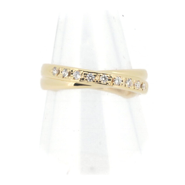 TASAKI(タサキ)のタサキ ダイヤモンド リング 指輪 10号 0.12ct K18YG(18金 イエローゴールド) レディースのアクセサリー(リング(指輪))の商品写真