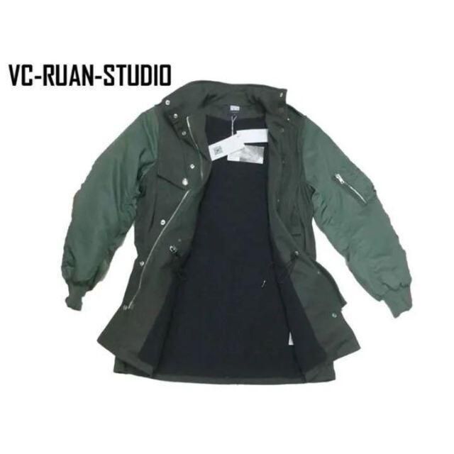 新品 VC RUAN STUDIO ミリタリ ジャケット S 緑