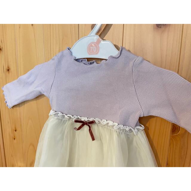 Branshes(ブランシェス)のベビーワンピース(70cm) キッズ/ベビー/マタニティのベビー服(~85cm)(ワンピース)の商品写真