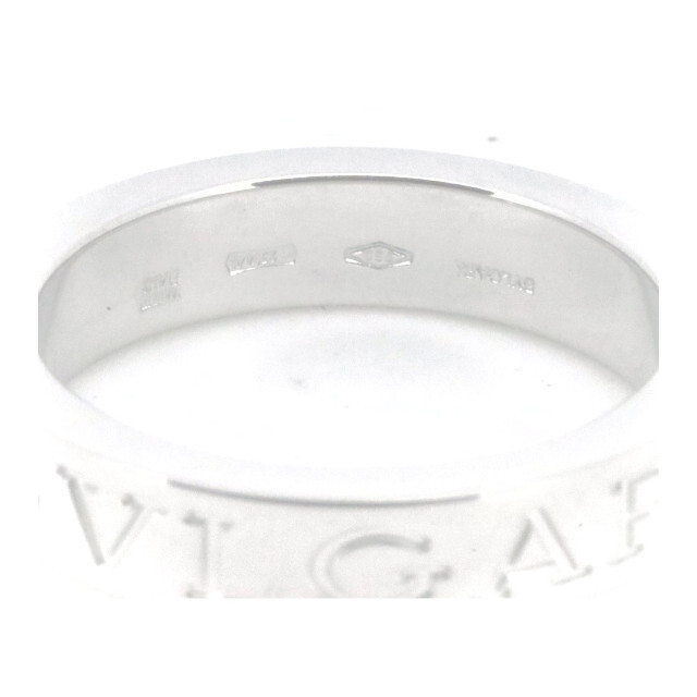BVLGARI(ブルガリ)のブルガリ ダブルロゴ ダイヤモンド リング 指輪 9号 K18WG(18金 ホワイトゴールド) レディースのアクセサリー(リング(指輪))の商品写真