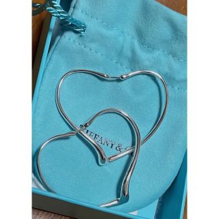 ティファニー(Tiffany & Co.)の【にゃんまげ様専用】Tiffanyエルサペレッティオープンハートフープピアス(ピアス)