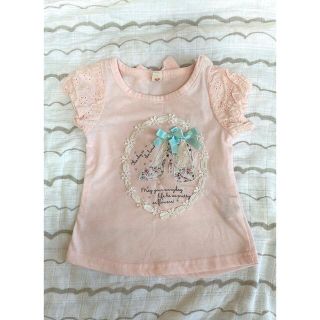 【美品】Angel Love エンジェルラブ フリルTシャツ ピンク 半袖(Ｔシャツ)