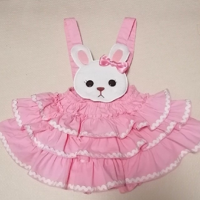 うさぎワンピース/シャーリーテンプルキッズ服女の子用(90cm~)