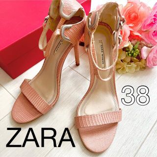 ザラ(ZARA)の【送料無料】ZARA＊サンダル＊ピンヒール＊靴38(ハイヒール/パンプス)