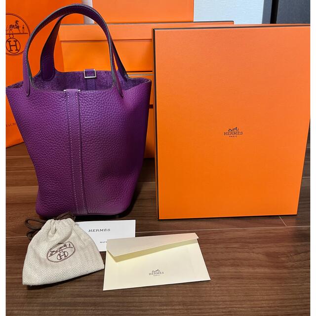 Hermes(エルメス)の新品未使用国内正規店！エルメス ピコタンロックpm 18 アネモネ シルバー金具 レディースのバッグ(ハンドバッグ)の商品写真